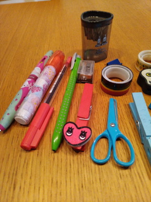 Various children's office supplies