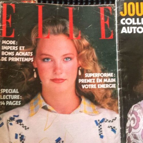 Vintage Elle and Jours de France magazines from 1979