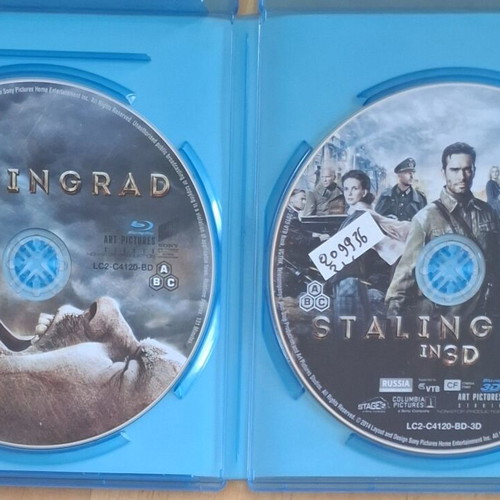 Stalingrad Blu-ray 3D + Blu-ray set like new with Greek and Bulgarian subtitles