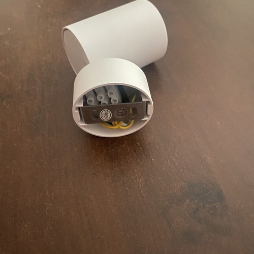 Eurolamp single spotlight with GU10 socket, white