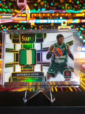Kendrick Nunn Thread Patch 30/49 Panini Euroleague Select 2025-2026 card