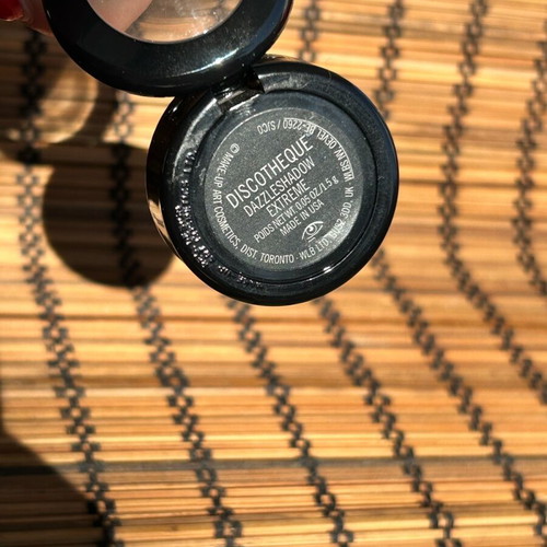Mac Dazzleshadow Incinerated used metallic eyeshadow