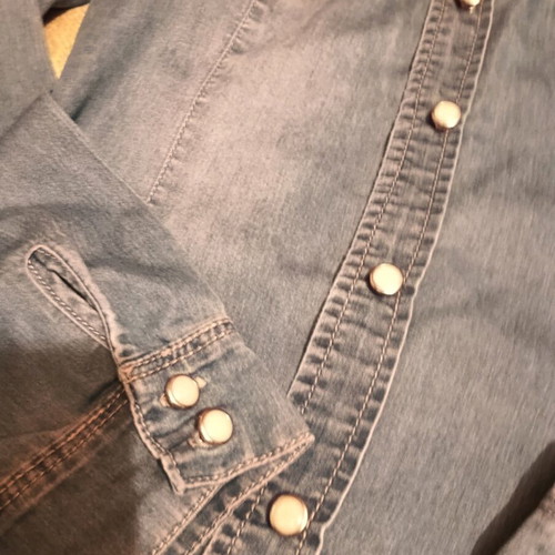 Denim shirt like new, blue, size L