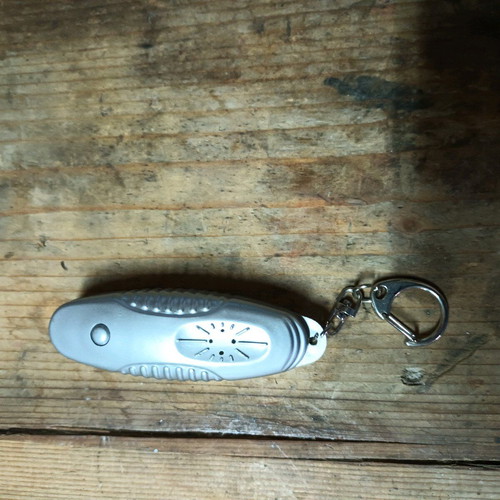 Battery flashlight keychain with led bulb like new