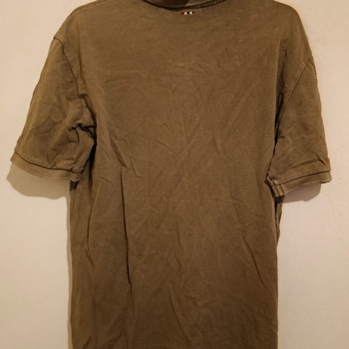Napapijri Geographic men's polo shirts used, size Large, khaki and dark blue