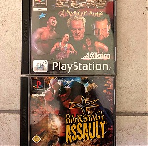 Ecw Anarchy / WCW Backstage Assault PlayStation 1 πακετο