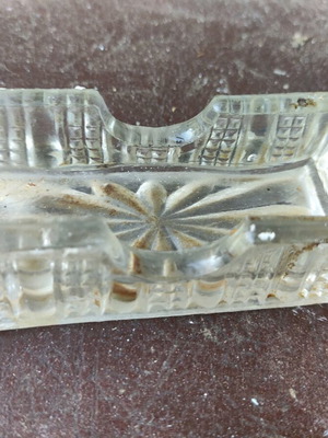Glass toothpick holder like new, rare
