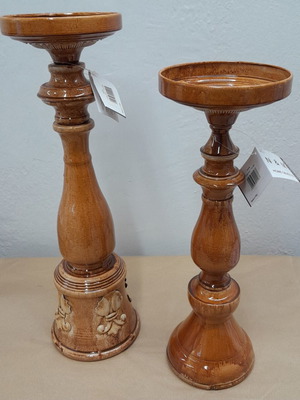 Metal Candlesticks Set 42x12cm and 37x12cm new