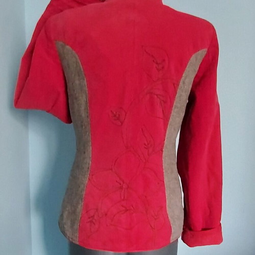 St-Martins red jacket like new with lining and thick padding