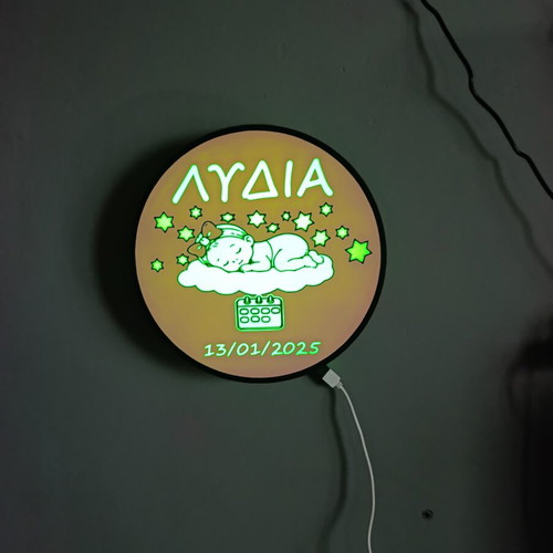 Personalized LED Baby Birth Light New