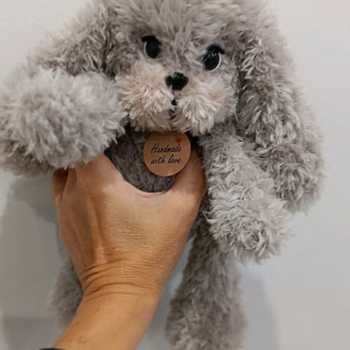 Handmade knitted puppy custom made
