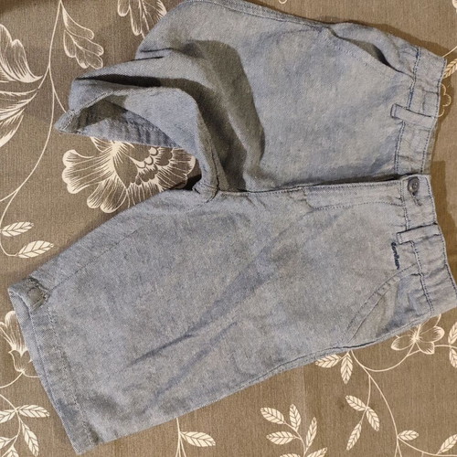 Bermuda shorts like new for boys 5-6 years, blue and gray