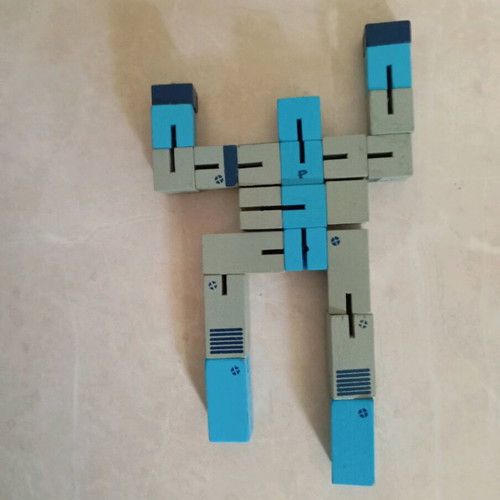 Wooden robot toy like new