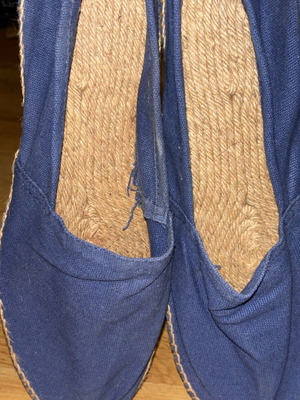 Men's espadrilles like new, navy blue, size 45