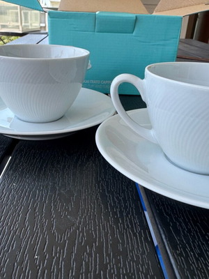 2 φλιτζάνια και πιατάκια capuccino illum by Studio Kosta Boda Illum