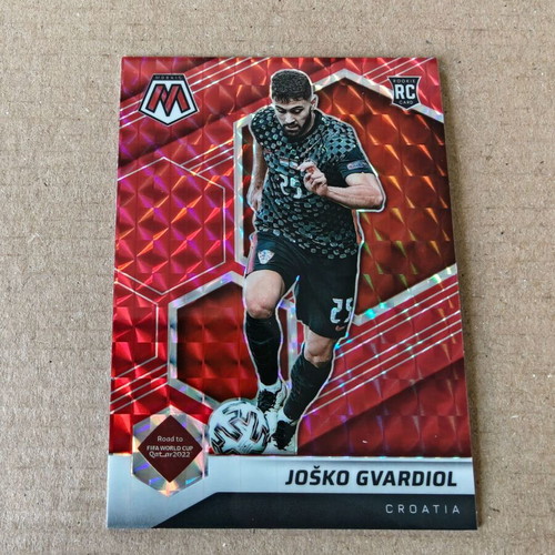 Josko Gvardiol Panini Mosaic Road to World Cup 2021-22 RC Red Prizm card like new