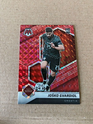 Josko Gvardiol Panini Mosaic Road to World Cup 2021-22 RC Red Prizm card like new