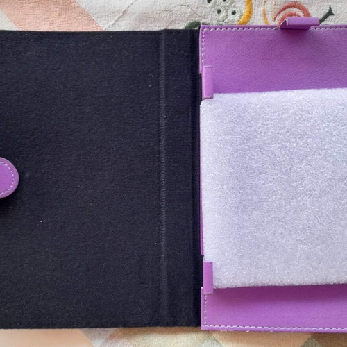 Universal book case for 7-8 inch tablet, purple