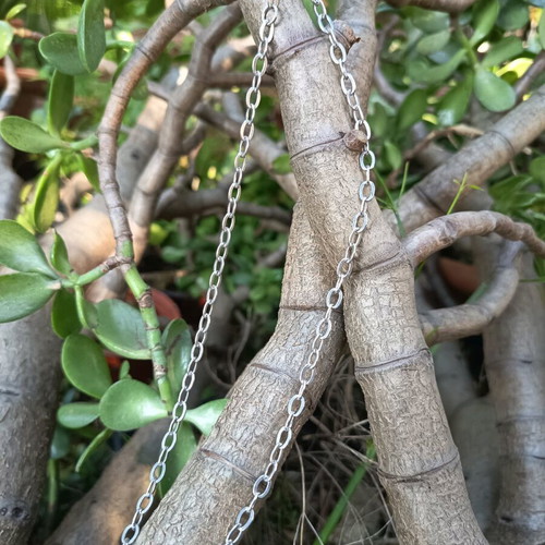 Silver 925 chain used with hallmark