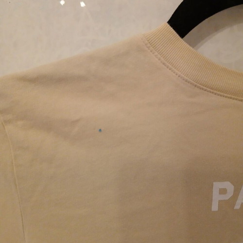 Beige crop top t-shirt "Paris Rêveries Le Marais" like new, H&M