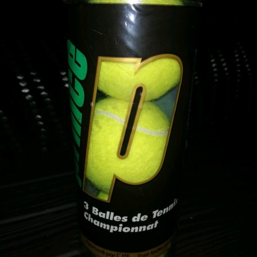 Prince tennis balls used, set of 3, retro 1995
