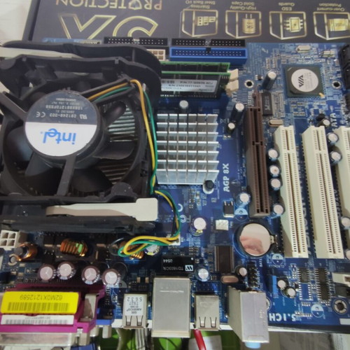 ASROCK Motherboard P4VM800 used with CPU Celeron 2.20GHz and 512MB RAM