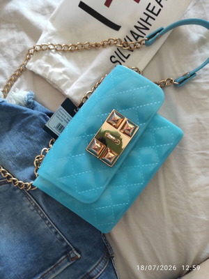 Silvian Heach Shoulder Bag new, turquoise, chain strap