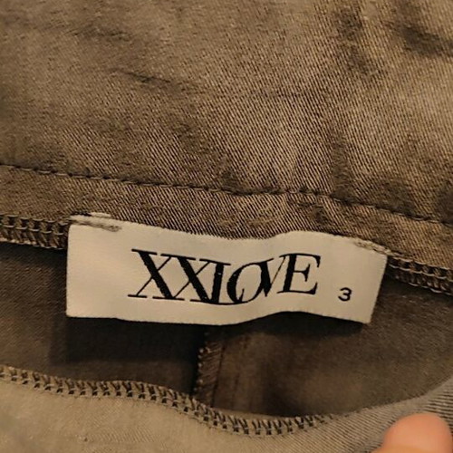 XXLOVE Plus Size Pants New Gray With Zipper