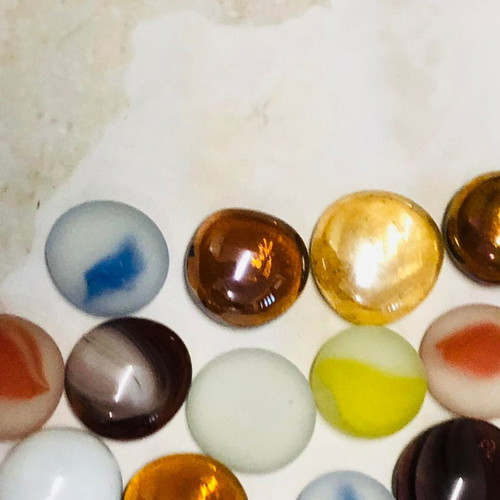 Pack of 15 multicolored cabochon cut stones new