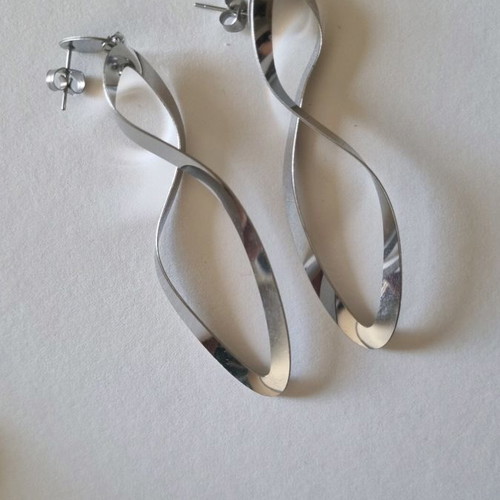 Silver intricate earrings new