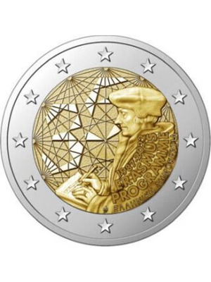 2 Euro 2022 35th Anniversary Erasmus Program coin new