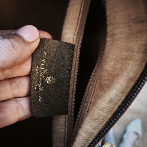 Gucci vintage Boston bag Sherry line like new, beige