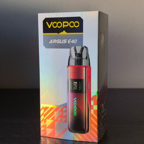 Voopoo Argus E40 Pod System 40W 1800mAh used, red with box and cable
