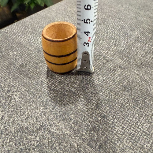 Wooden mini barrel like new for toothpicks