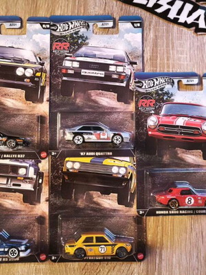 Hot Wheels Rally Racers full set 1/5–5/5 (Silver Series) new, sealed