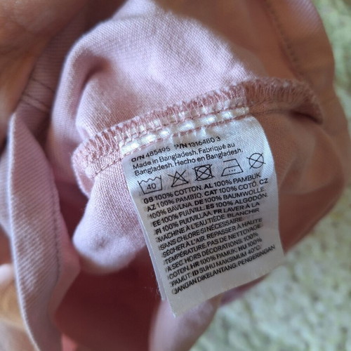Baby dress pink denim H&M like new for 3-6 months