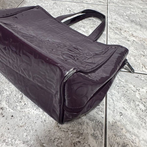 Calvin Klein bag used, dark purple handbag