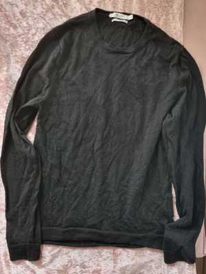 Jack & Jones ανδρικό πουλόβερ από μαλλί μερινό σε μαύρο, μέγεθος M