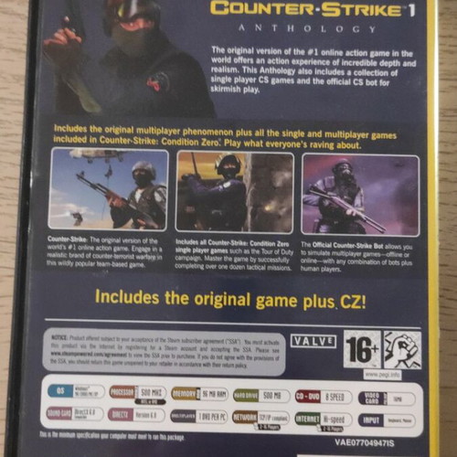 Counter Strike One PC video game used