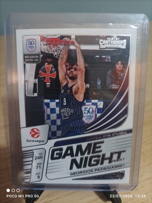 Euroleague Giorgos Papagiannis Game Night card like new