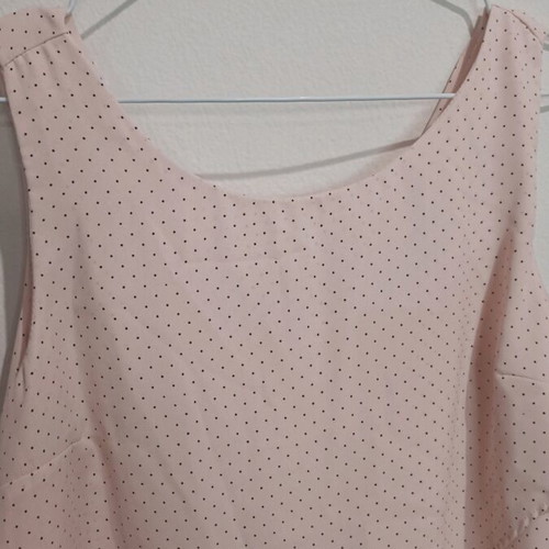 Pink polka dot blouse like new, size S