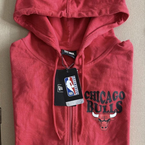 New Era NBA Chicago Bulls Full Zip Hoodie new, men's M
