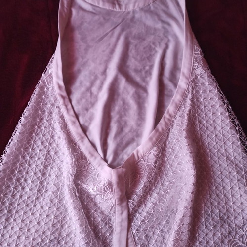 Blouse official white size M with lace and back opening