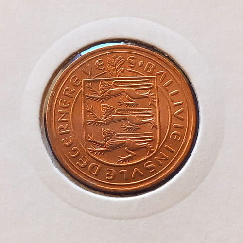 Guersney Island 2 New Pence Coin 1971 like new