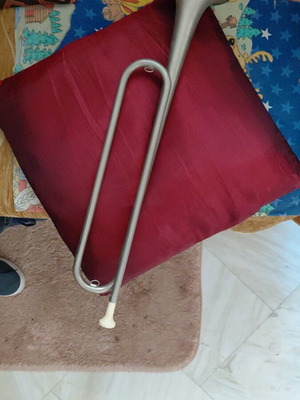 Decorative trumpet used, 55 cm, collectible musical instrument