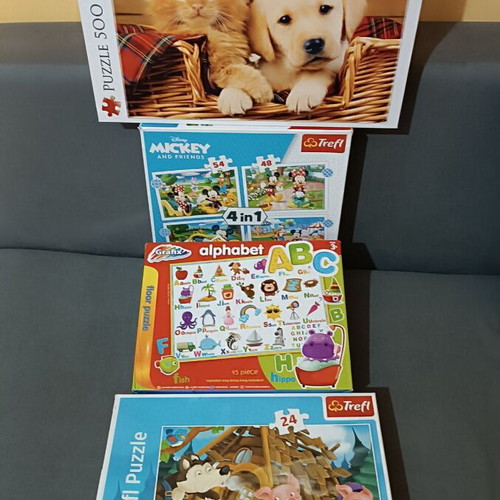 Children's puzzles used, set of 4 pieces