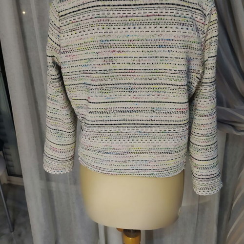 Mixed Color Tweed jacket by STELLA H new, size medium