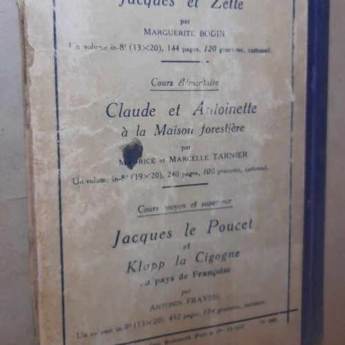 L'Année Préparatoire de Grammaire 1933 French grammar book like new