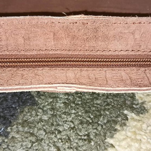 Parfois crossbody bag new, 100% suede leather, brown and red