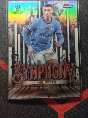 Topps Finest UEFA Club Competitions 2024/25 Phil Foden Symphony #SY-10 card, like new
